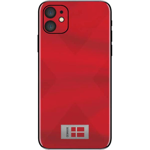 Denmark Soccer Flag iPhone 11 Skin